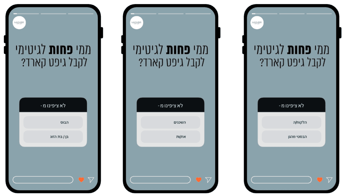המשביר – שלושה סטוריז אינטראקטיביים